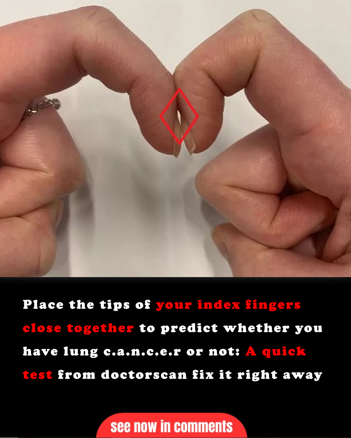 Place the tips of your index fingers close together - Can Your Index Finger Touch Your Little Finger